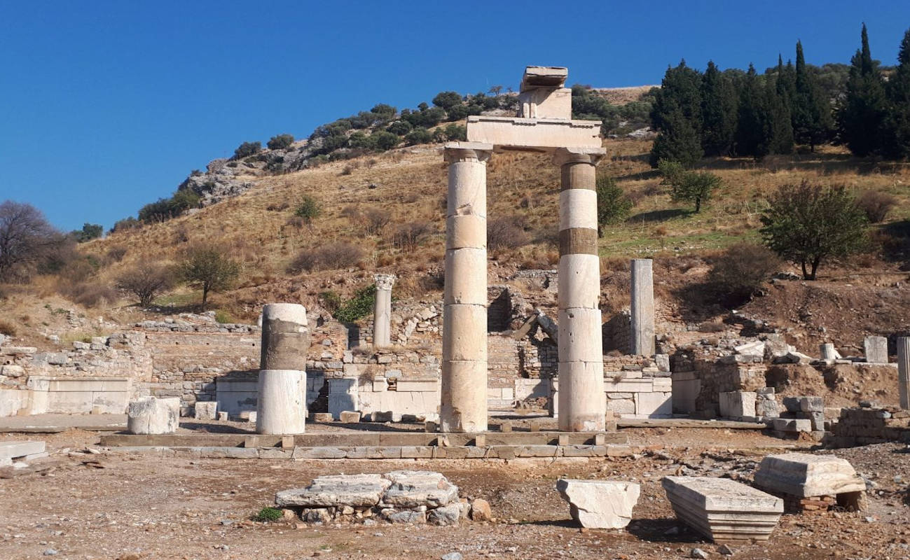 Wow, the Temple of Domitian in Ephesus is absolutely stunning!