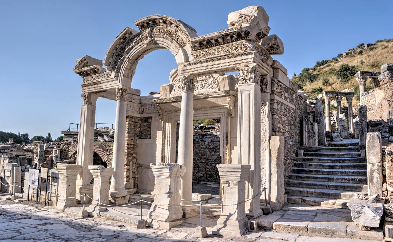 The Temple of Hadrian in Ephesus