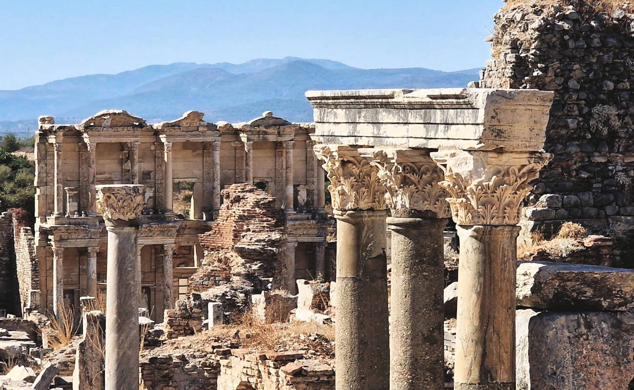 The journey of Saint Paul to Ephesus